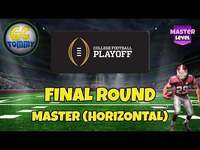 Final round - Master - College Playoff Football 18-hole cup!