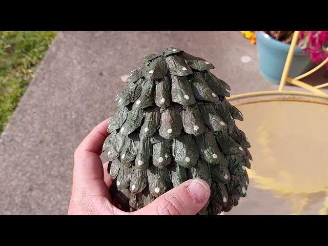 Dragon Egg from pine cone petals! (DIY)