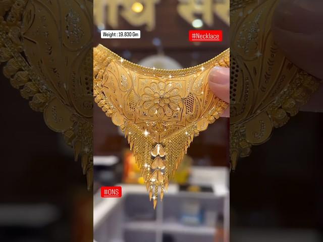 20 Grams Fancy #18CaratGold Necklace Design#gold #ons #omnathsarraf #necklace