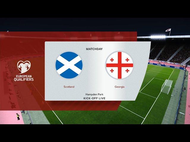 Scotland vs Georgia | Hampden Park | European Qualifiers | PES 2021