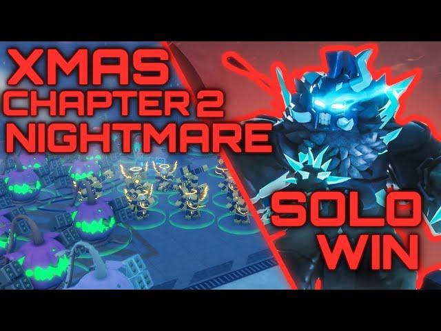 SOLO NIGHTMARE Chapter 2 XMAS | Frosty's Invasion Solo Nightmare | Tower Defense X | Roblox