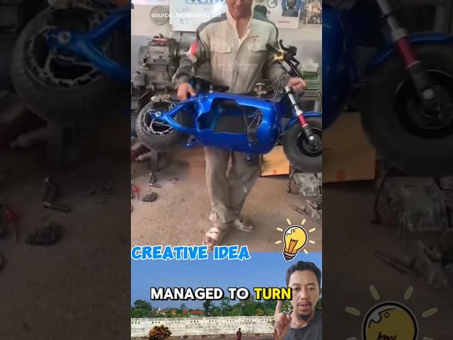 making a mini motorbike from a gas cylinder