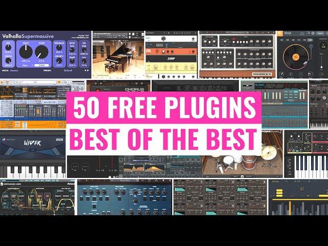 50 FREE VST PLUGINS with Demos!