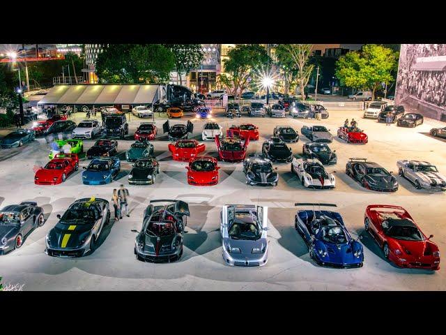 Bugatti Chiron, Pagani Huayra Roadster, Ferrari F50 - Supercars at LUXURY DRIVE-IN MOVIE NIGHT