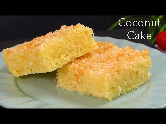 Moist Coconut cake Recipe by Dessert corner | Cocos Kuchen, Coconut Tres Leches Cake, narkeli cake