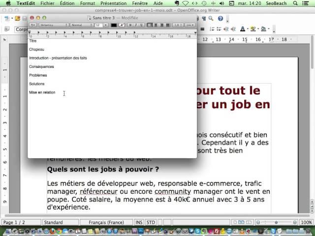 comment rediger un communiqué de presse