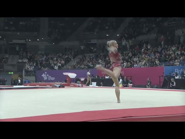 Ruby Evans-Floor-SILVER-WAG Snr AA-2024 Gymnastics British Championships