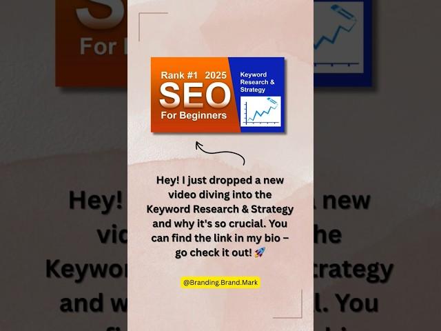 SEO Course for Beginners | Keywords Research and Strategy