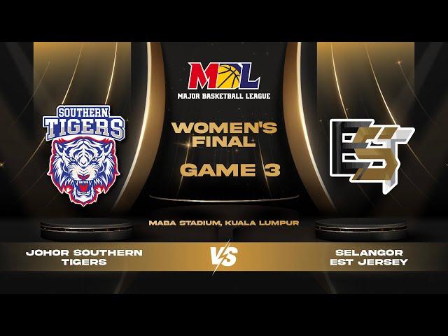 [ENG] MBL Women's Finals Game 3 |  Johor Southern Tigers vs Selangor EST Jersey