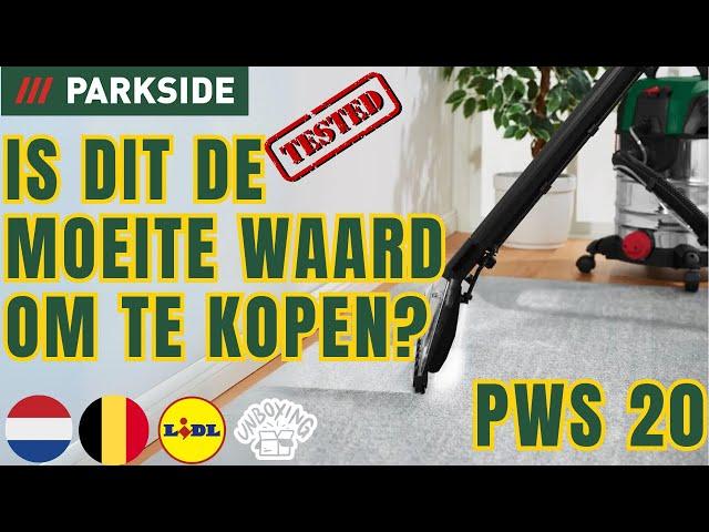 NATTE ZUIGER Parkside PWS 20 D3 DUTCH NEDERLANDS  BELGIUM LIDL