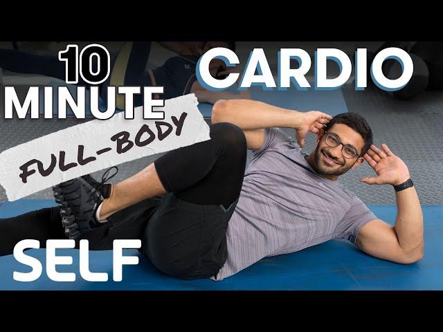 10-Minute Full-Body HIIT Workout at Home - No Equipment | SELF