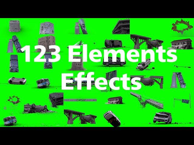 Destruction Full Pack- 100+ Elements  Green Screen Free Download -HD Pack 2022