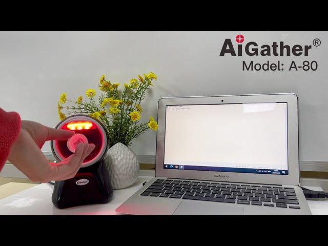 AiGather A-80 1D 2D Deskrop Barcode Scanner Scanning platform with excellent decoding performance