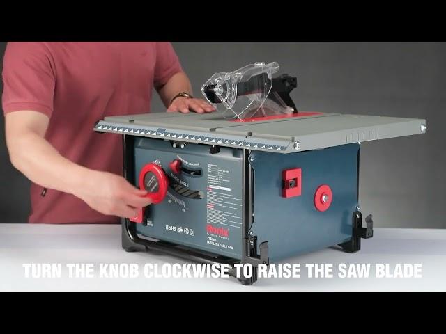 RONIX 5601 ELECTRIC TABLE SAW ASSEMBLY   See How It Works And What You Need To Know