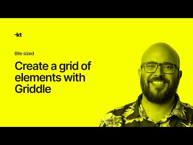 Figma plugin — Create a grid of elements with Griddle