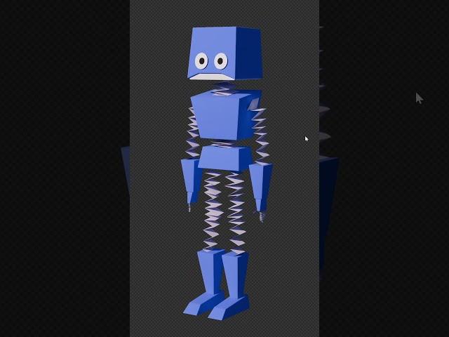 Designing a sad robot #3danimation #art #blender3d #digitalart #digitalart