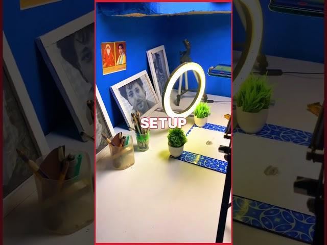 My New Art Studio Setup  ( Rohit Art Setup Video ) #viralvideo #setup #shorts