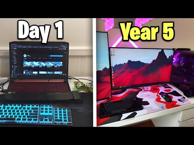 5 Year Gaming Setup Progression…