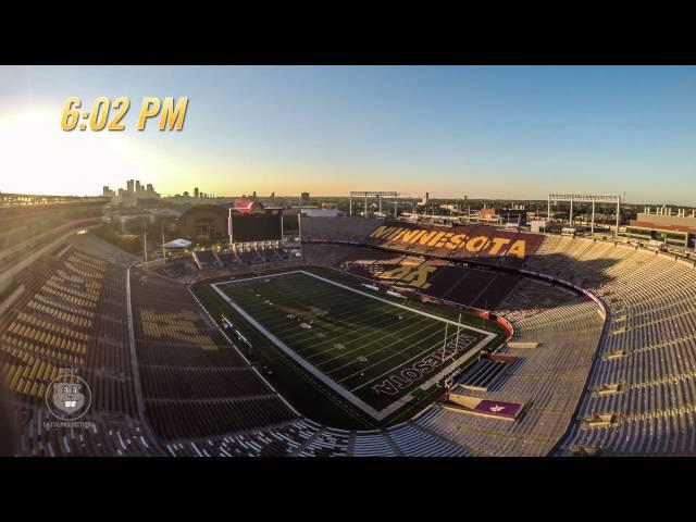 Vikings-Gophers Time Lapse: 48 Hours of Minnesota Football Gameday