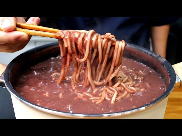 이렇게 맛있고 쉬운 "팥칼국수" 보셨나요