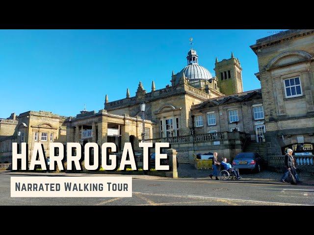 HARROGATE | 4K Narrated Walking Tour | Let's Walk 2022