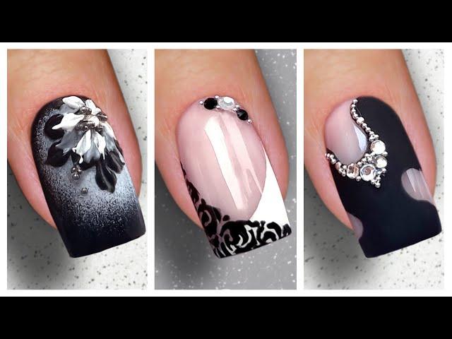 Nail Art Designs 2023 | Black&White Nail Art #20nails