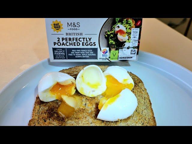 New M&S 2 Perfectly Poached Eggs Review! I'm shocked!