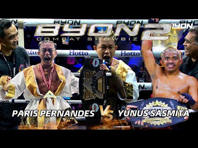 CHAMPION PARIS PERNANDES. PARIS VS YUNUS. TKO RONDE SATUUU. NINA BOBOOO YUNUS!!!!