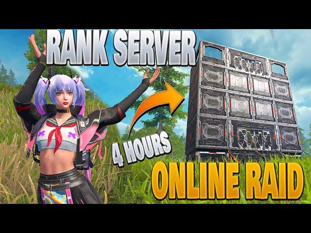 WE ONLINE RAID THIS BASE FOR 4 HOURS RANK SERVER | LAST ISLAND OF SURVIVAL