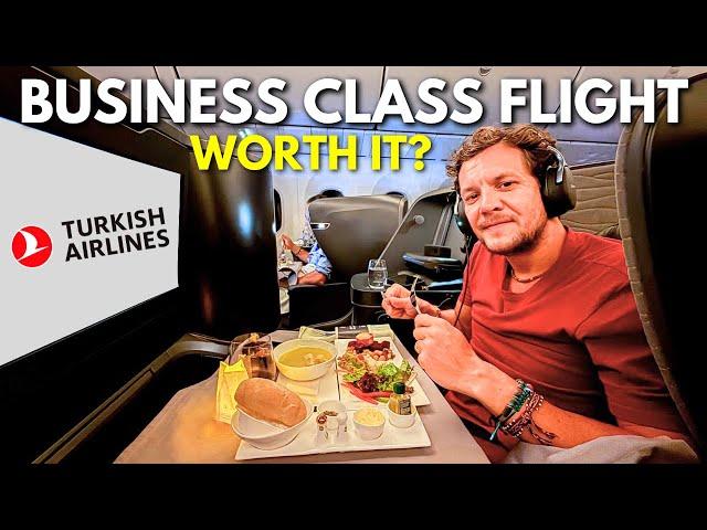 Turkish Airlines Business Class Honest Review  $1200 For 2 Flights! (Boeing 787-9)