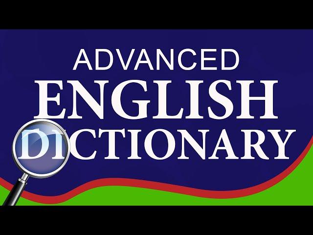 Advanced English Dictionary Offline Application