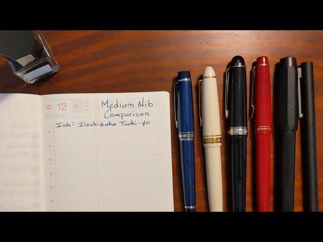 Medium Fountain Pen Nib Comparison