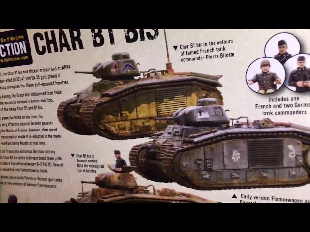 Unboxing Warlord Games Char B1 Bis Medium Tank