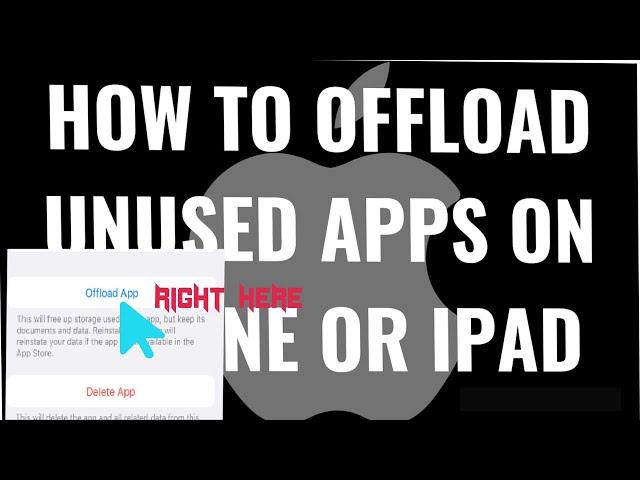 How to offload apps consuming extra storage on IPAD/IPHONE??Detailed solution