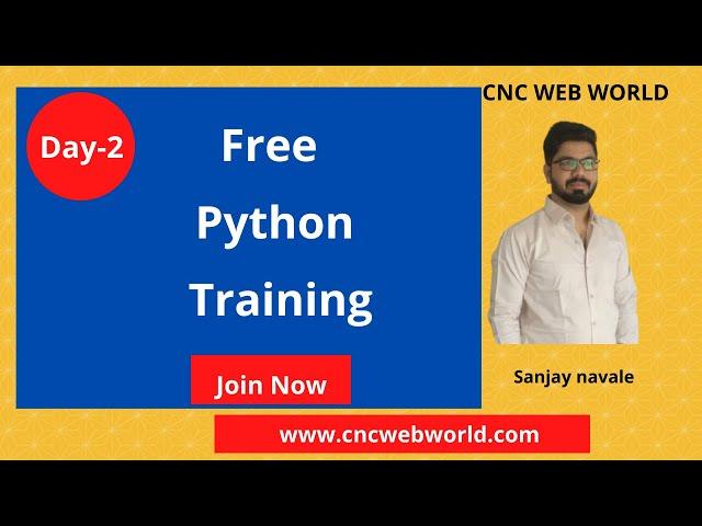 Free Python workshop -2  by CNC WEB WORLD