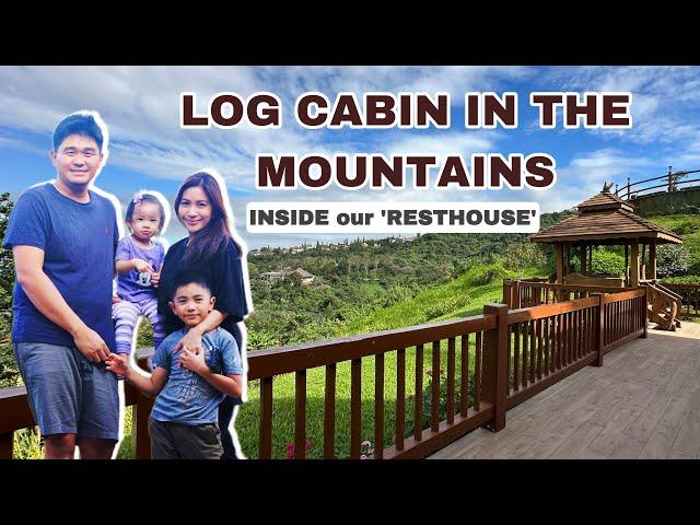 Inside a LOG CABIN in the Mountains