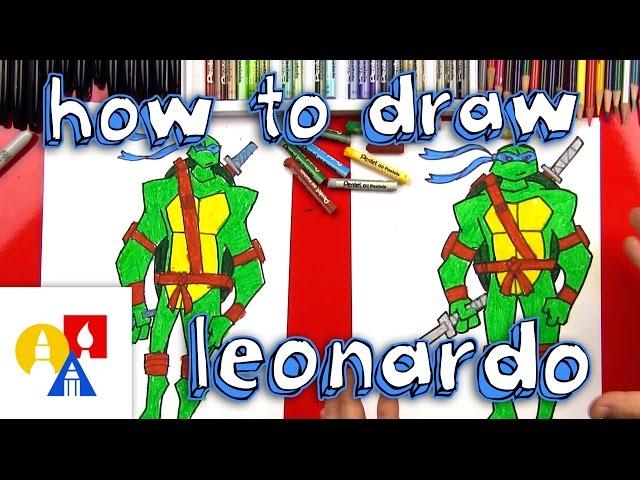 How To Draw Leonardo Teenage Mutant Ninja Turtles