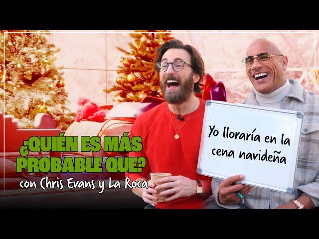 ¿Chris Evans y Dwayne Johnson llorarían en la cena de Navidad? | 'Código: Traje Rojo'