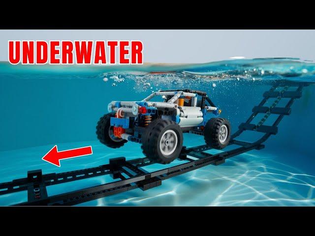 Lego Technic Car: Challenge Extreme Racing UNDERWATER & Shocking Result