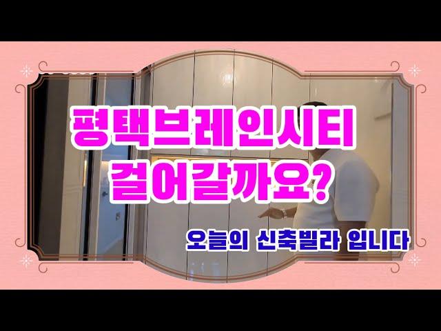평택 브레인시티 걸어갈까요?오늘의신축빌라입니다.