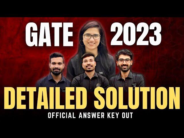 GATE 2023 Answer Key Chemistry | GATE 2023 Paper Solution Chemistry | GATE CY 2023 Answer Key