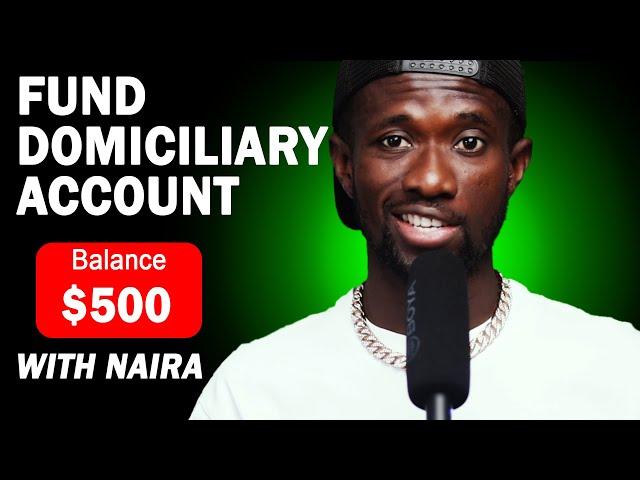 How To FUND your DOMICILIARY ACCOUNT from Your Room in 2024 NO ABOKI