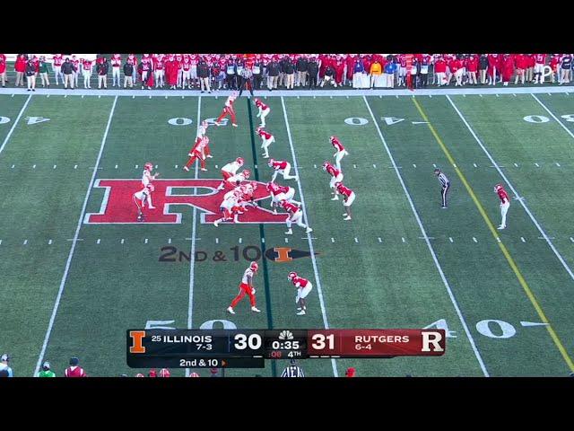 Illinois vs Rutgers Exciting Ending | 2024 College Football