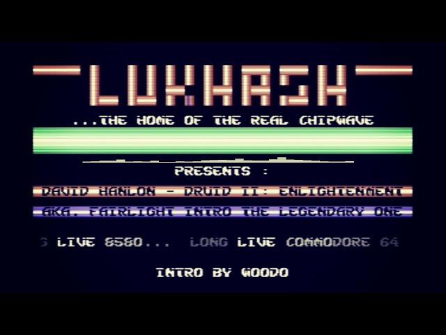 DRUID II: ENLIGHTENMENT / FAIRLIGHT CRACK INTRO (1987)  - C64 REMIX [LukHash]