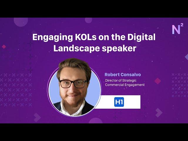 Engaging KOLs on the Digital Landscape speaker