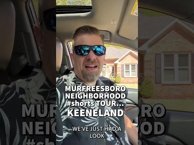 Murfreesboro TN Neighborhood #shorts Tour | Keeneland | #hafnerrealestate #neighborhoods