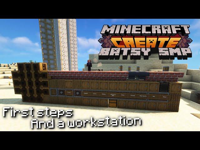 Batsy SMP - Ep1 - First steps, and making a workstation!