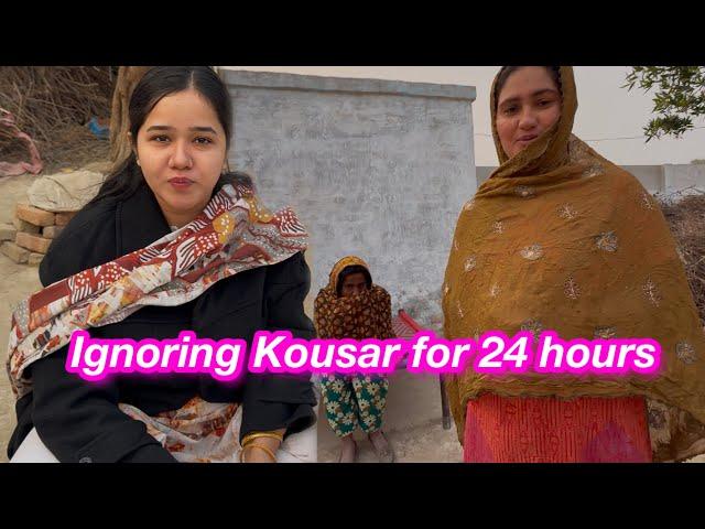 Ignoring Kusar for 24 hours | Sitara yaseen vlog