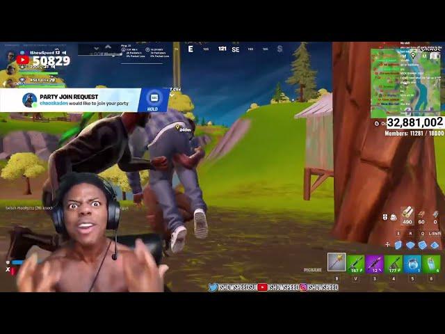 iShowSpeed Crashes Out After Clix Trolls Him On Fortnite 