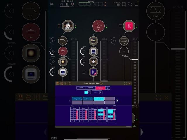 AUM - ZOA sequencer, Moog Model D, Nerd Synth & Koala sampler